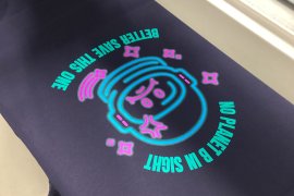 Siebdruck mit Glow Effekt